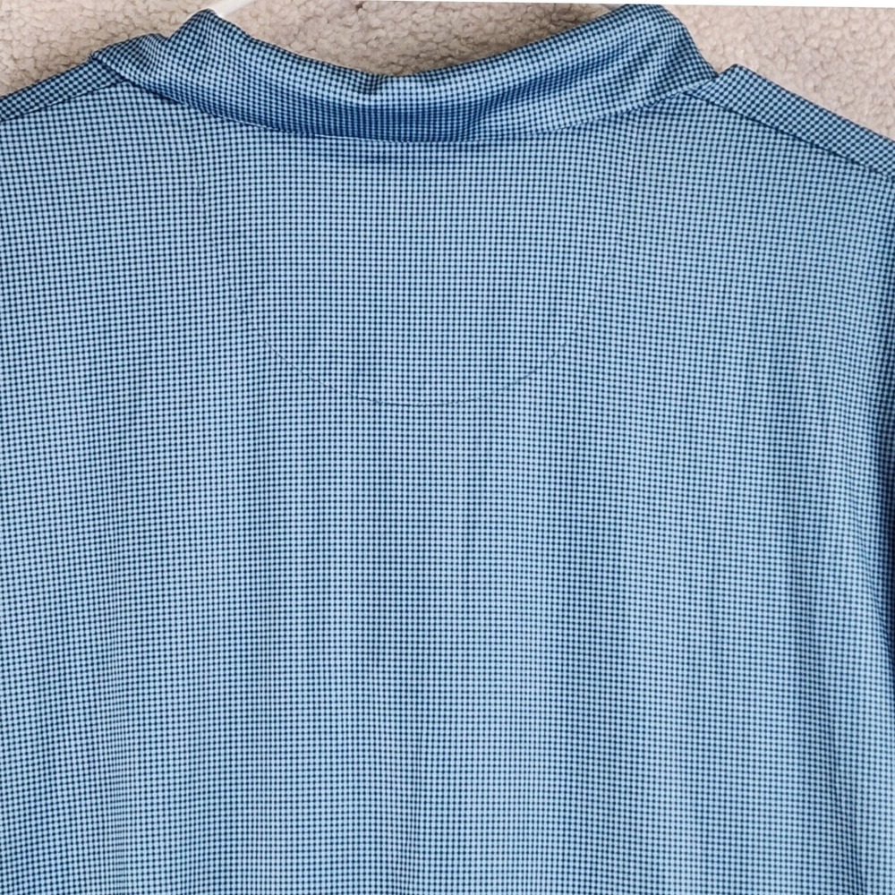 Callaway Opti-Dri Polo‎ Shirt Mens XL Blue Micro Check Golf Performance - Picture 5 of 10